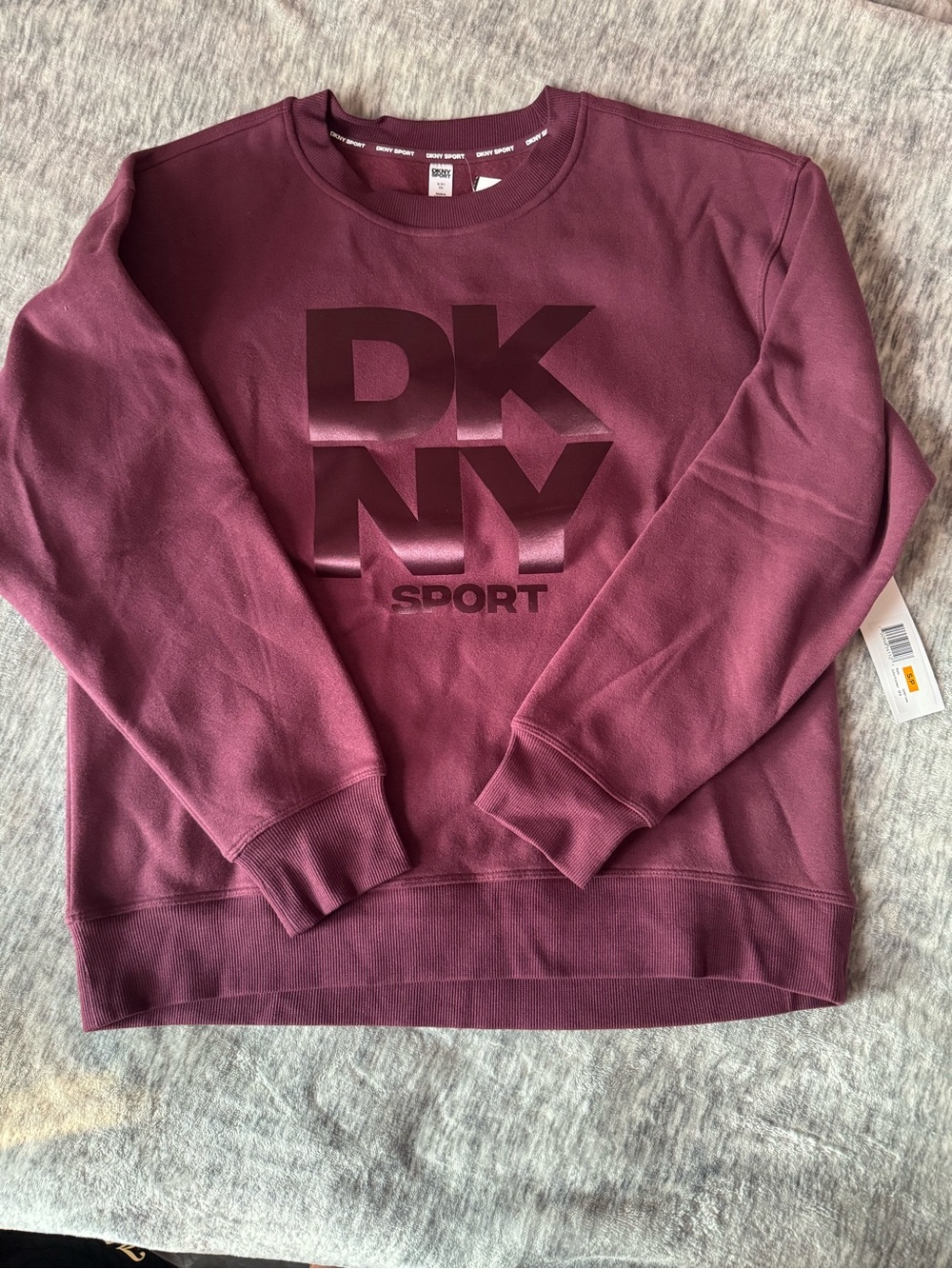 DKNY Sport Men's Burgundy Crewneck Sweatshirt